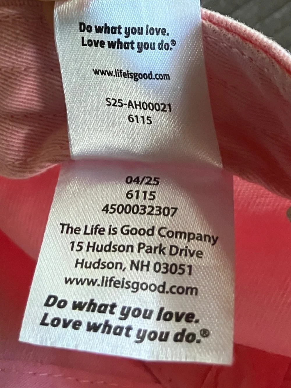 Life is Good Youth S Pink Cupcake Embroidered Adjustable Baseball Cap Hat